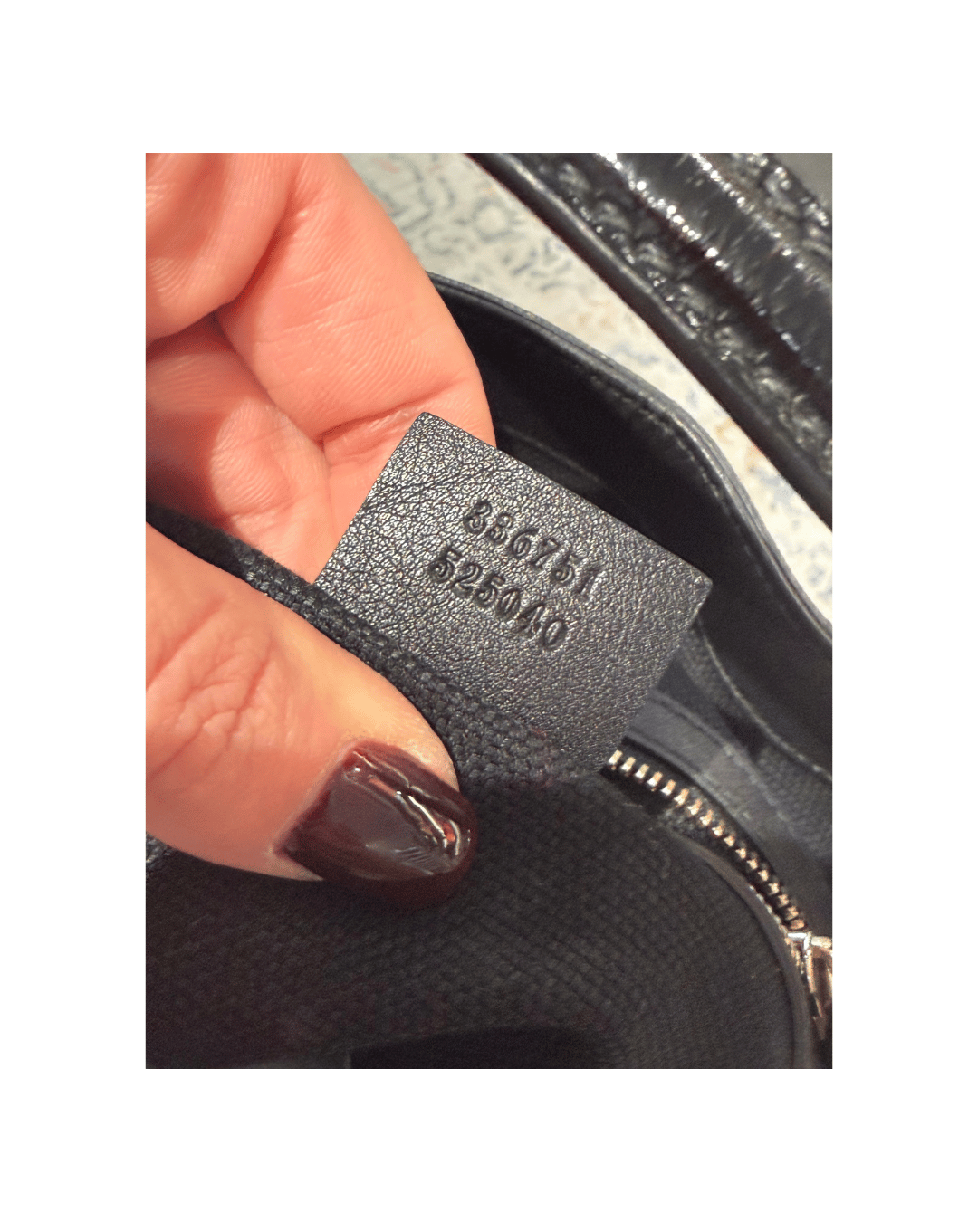 GUCCI SOHO PELLE VERNICIATA NERA