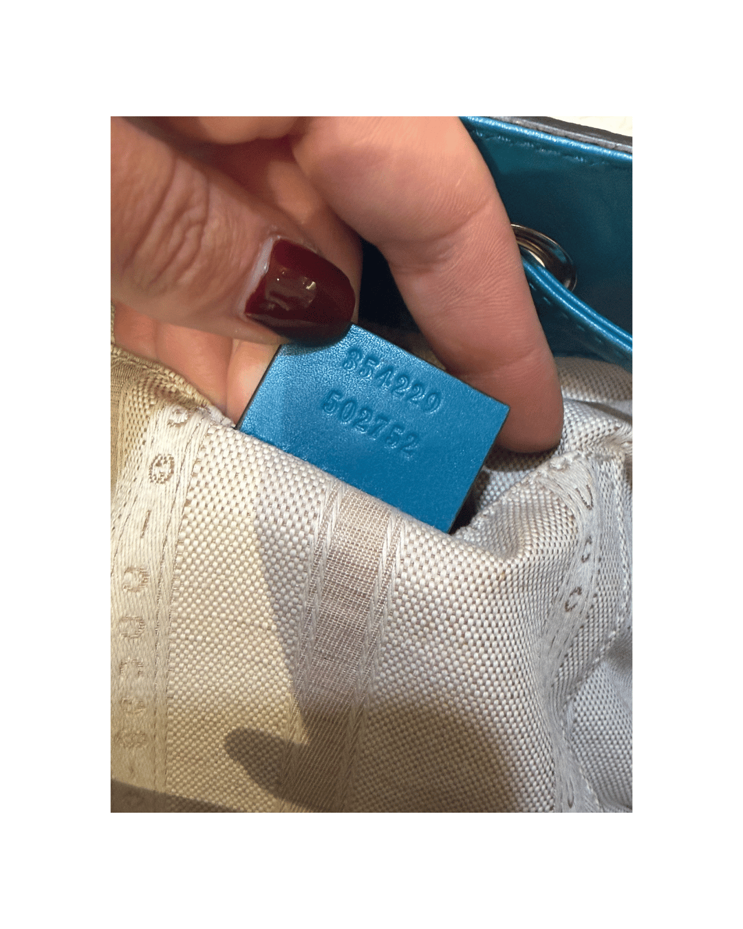 SECCHIELLO GUCCI BRIGHT DIAMANTE TURCHESE