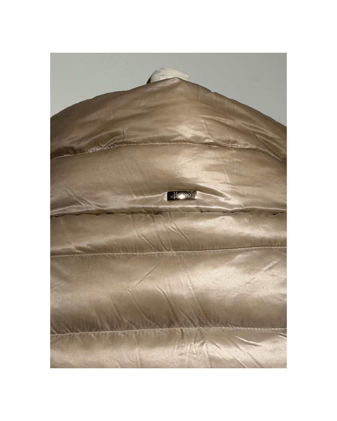 PIUMINO 100 GRAMMI HERNO CHAMPAGNE Tg 40