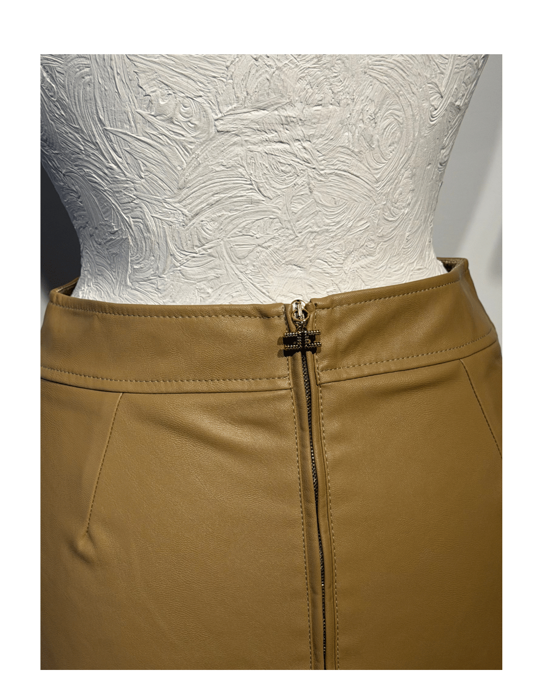 GONNA MIDI ELISABETTA FRANCHI SIMILPELLE Tg 40
