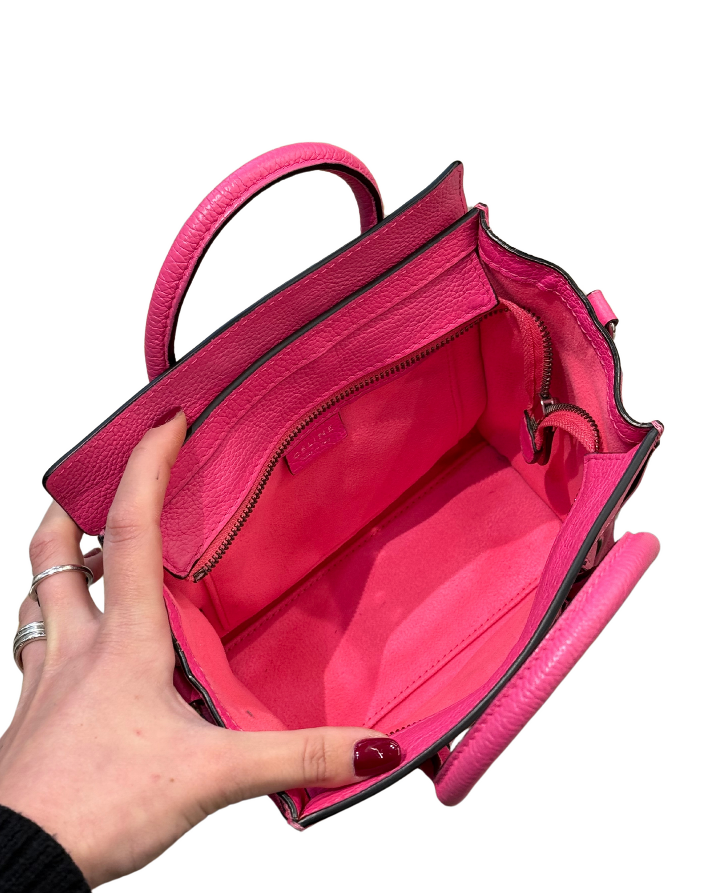 CELINE LUGGAGE FUCSIA