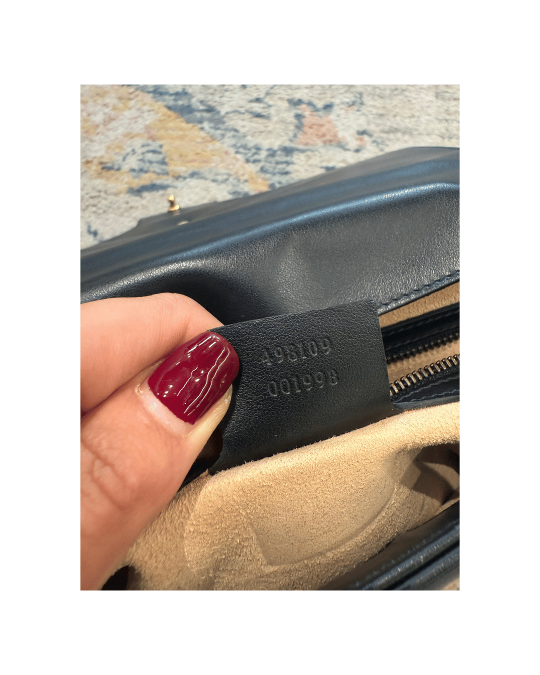 GUCCI MARMONT HANDLE BAG NERA