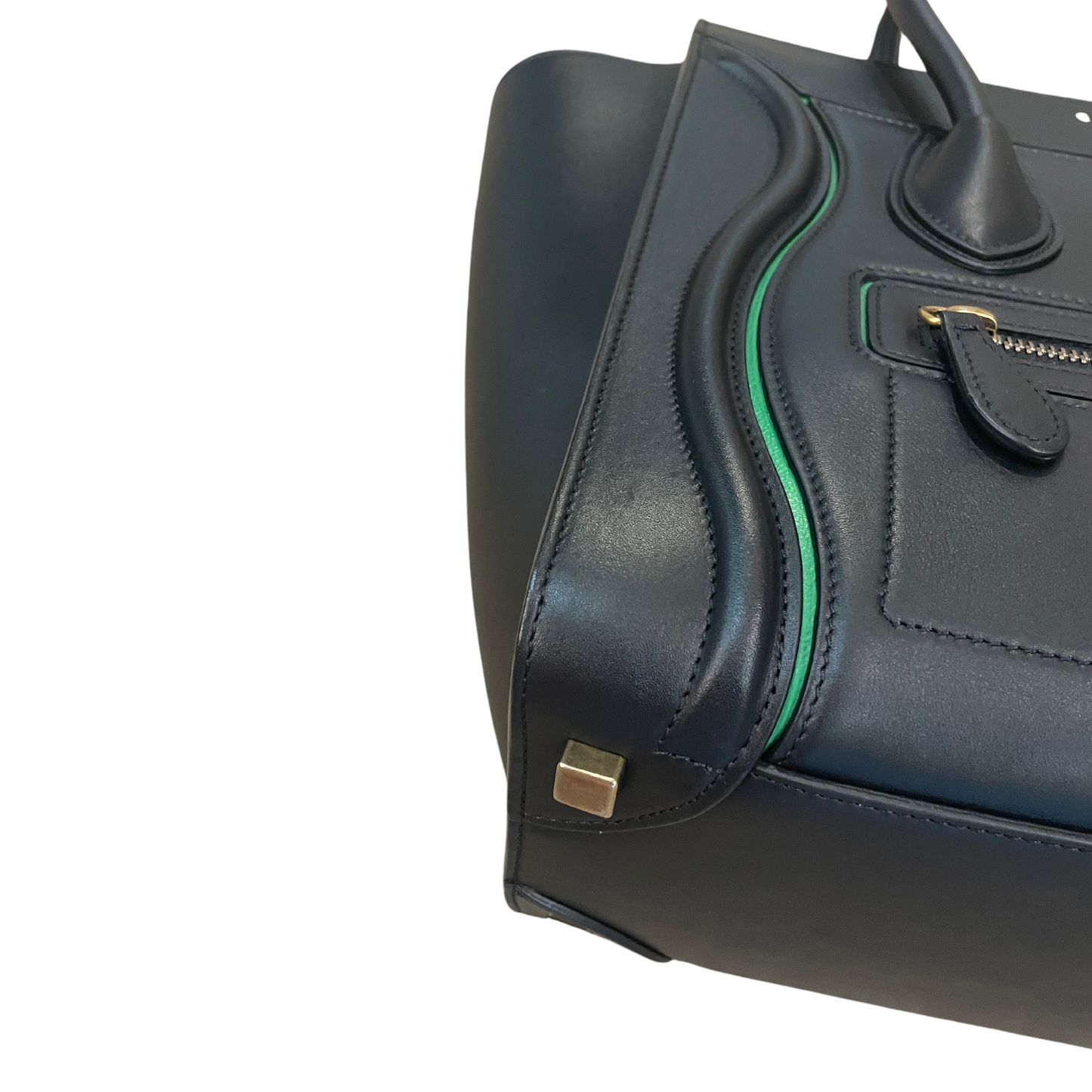 LUGGAGE CELINE NERA RIFINITURE VERDI