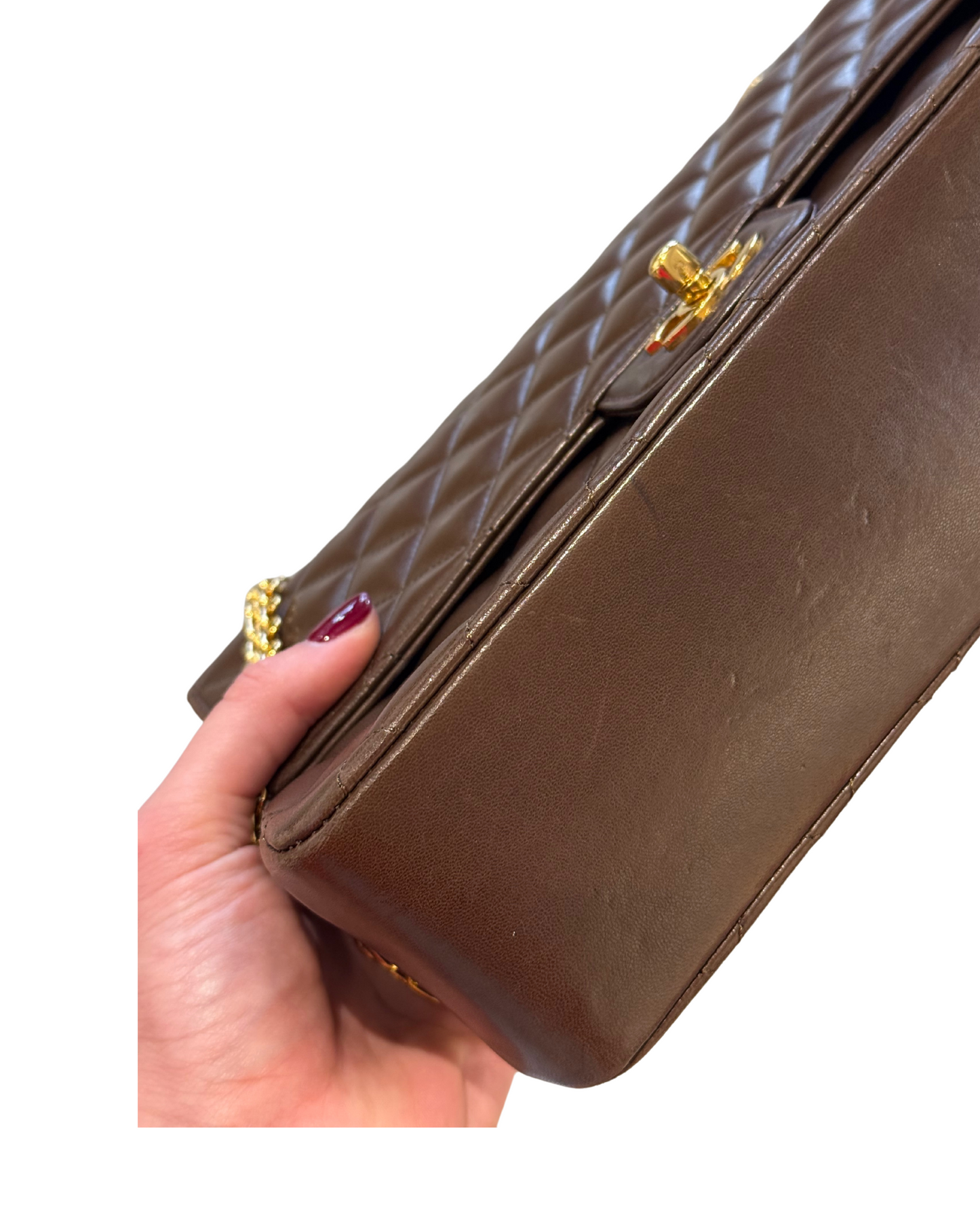 CHANEL DOUBLE FLAP COLOR CIOCCOLATO