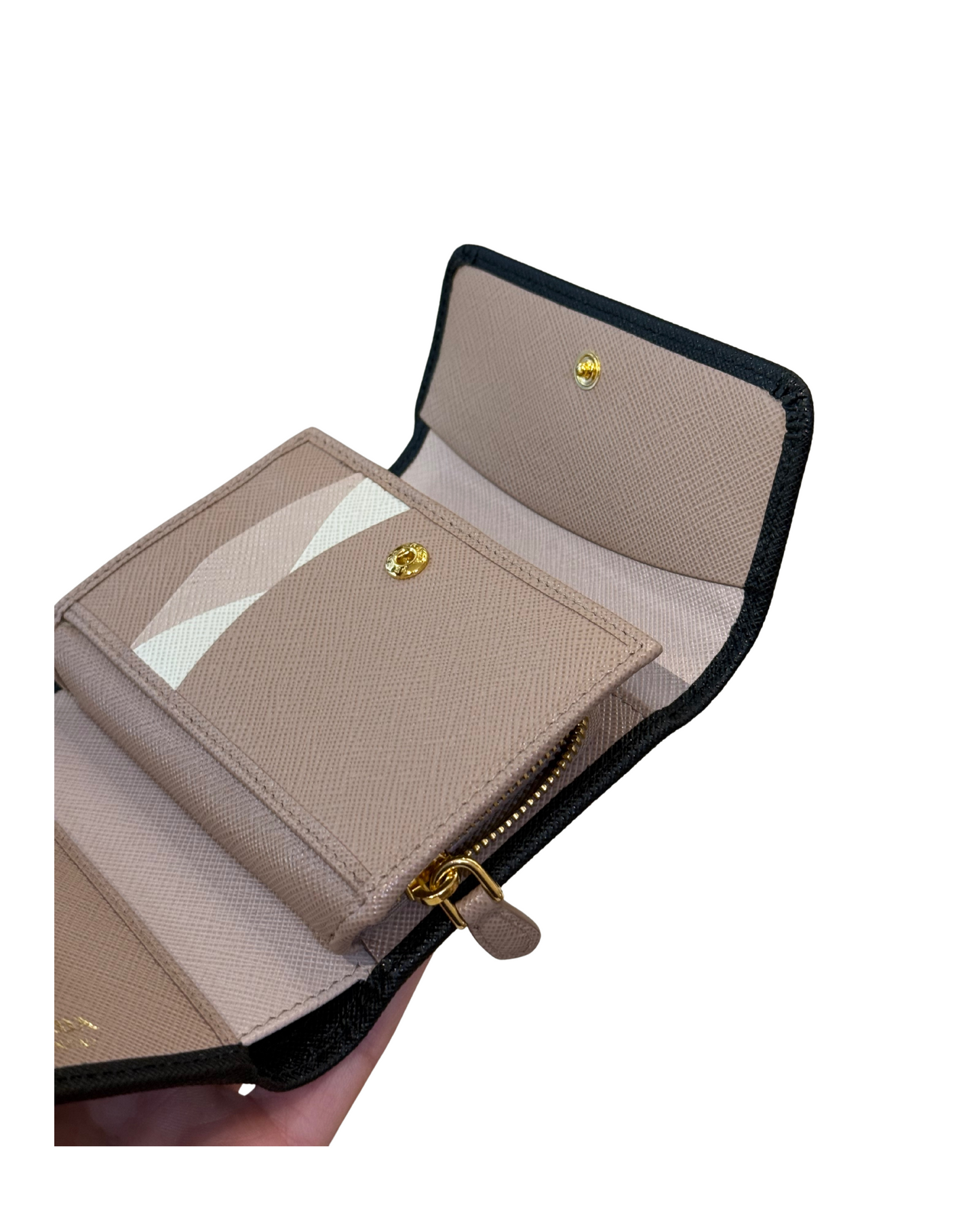 PORTAFOGLIO PICCOLO NERO PRADA SAFFIANO