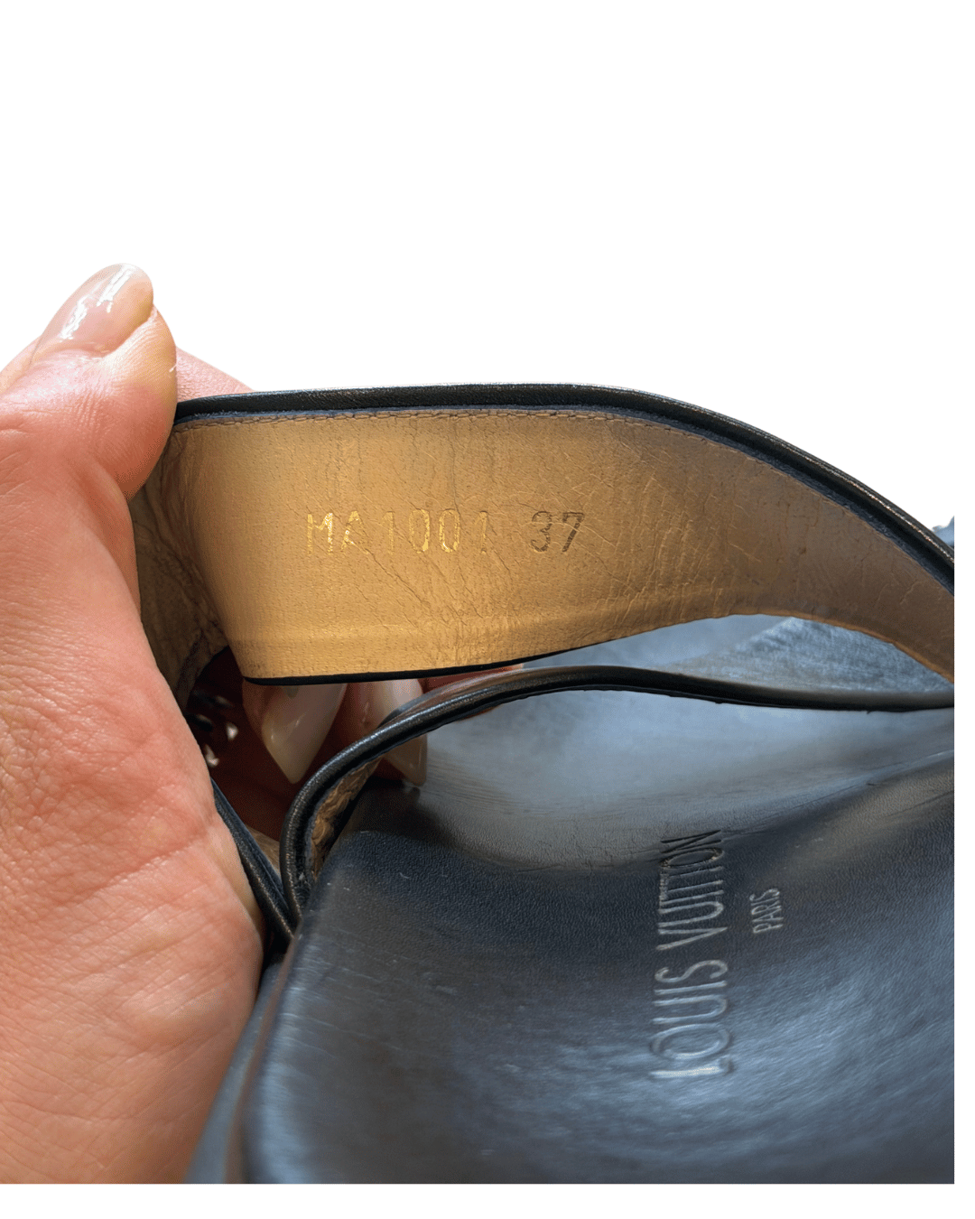 SANDALI INFRADITO LOUIS VUITTON NERI Nr 37