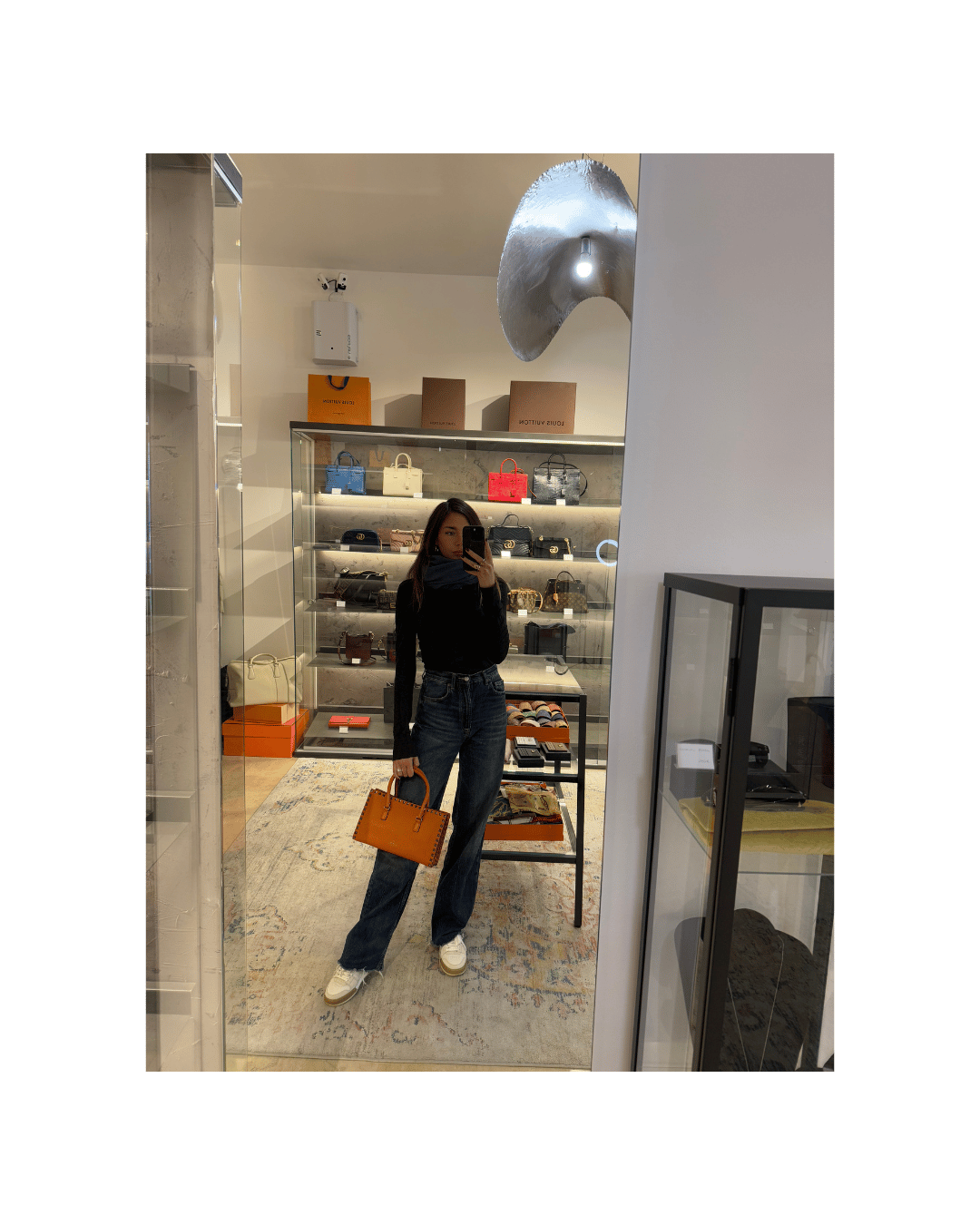 VALENTINO ROCKSTUD IN PELLE ARANCIONE