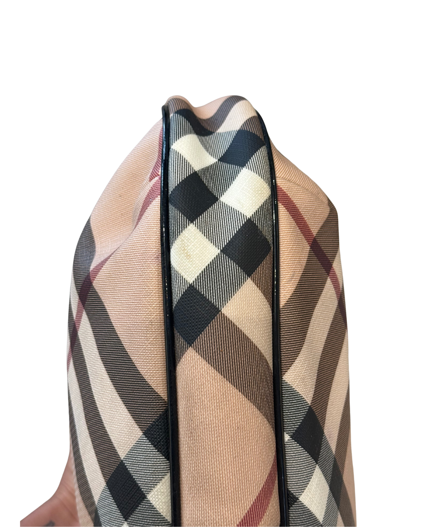 MEZZALUNA BURBERRY RIFINITURE NERE