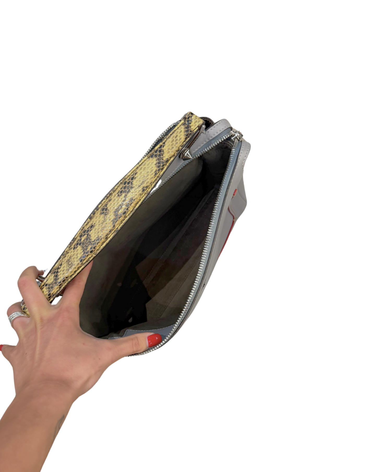 FENDI DOTCOM IN PELLE E RETTILE