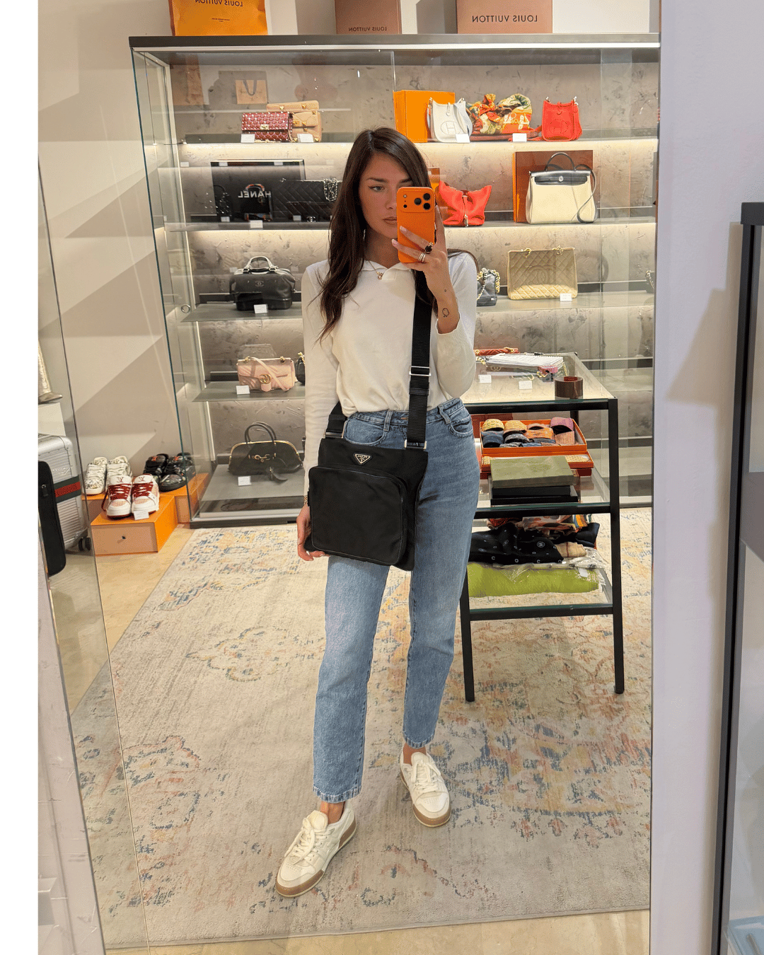 TRACOLLA UNISEX PRADA TESSUTO TECNICO NERO