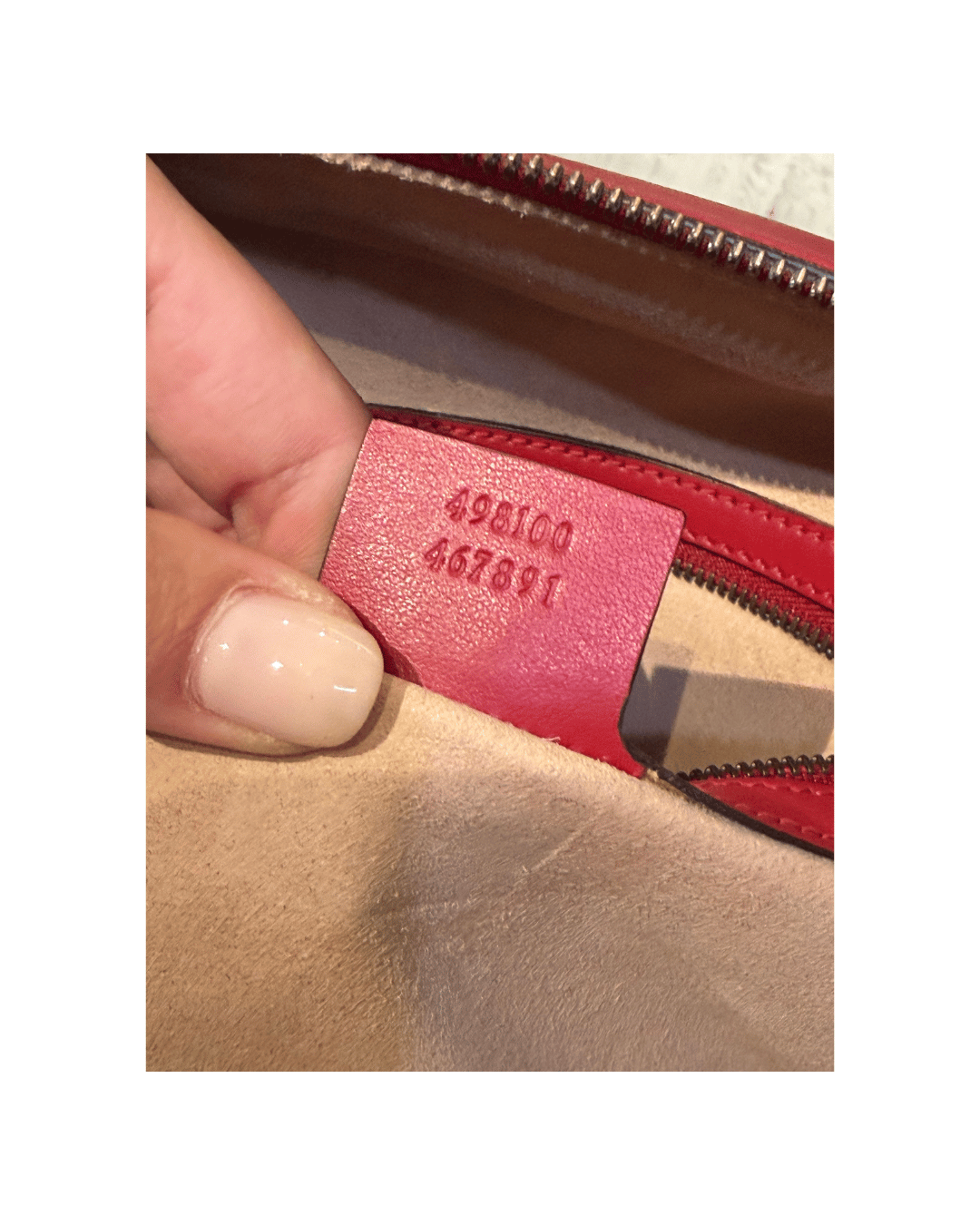 GUCCI ROSSA MARMONT RETTANGOLARE