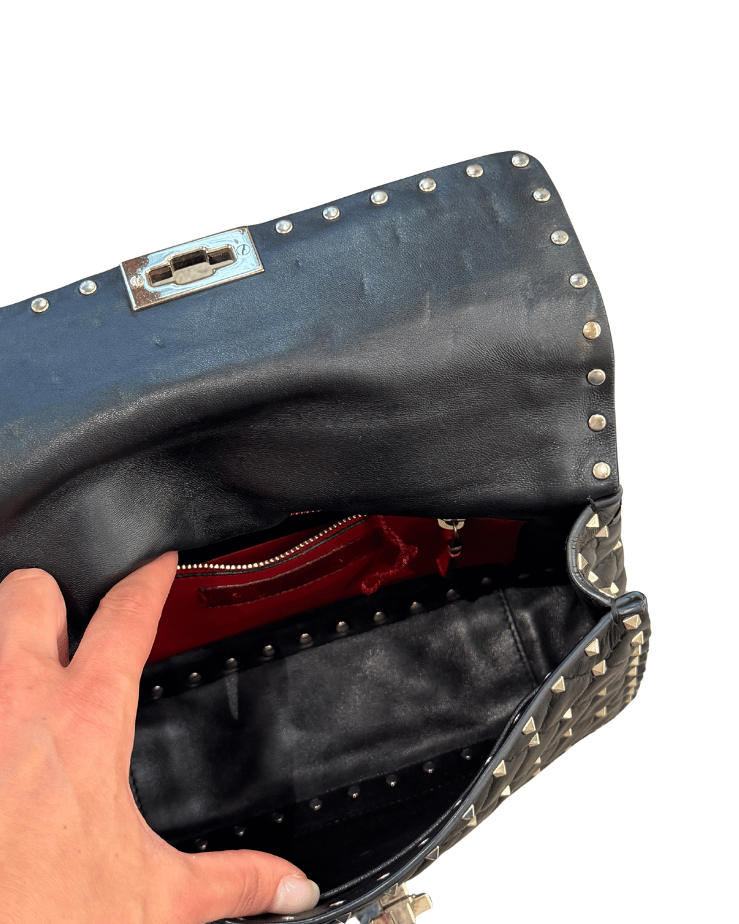 VALENTINO SPIKE MEDIA NERA