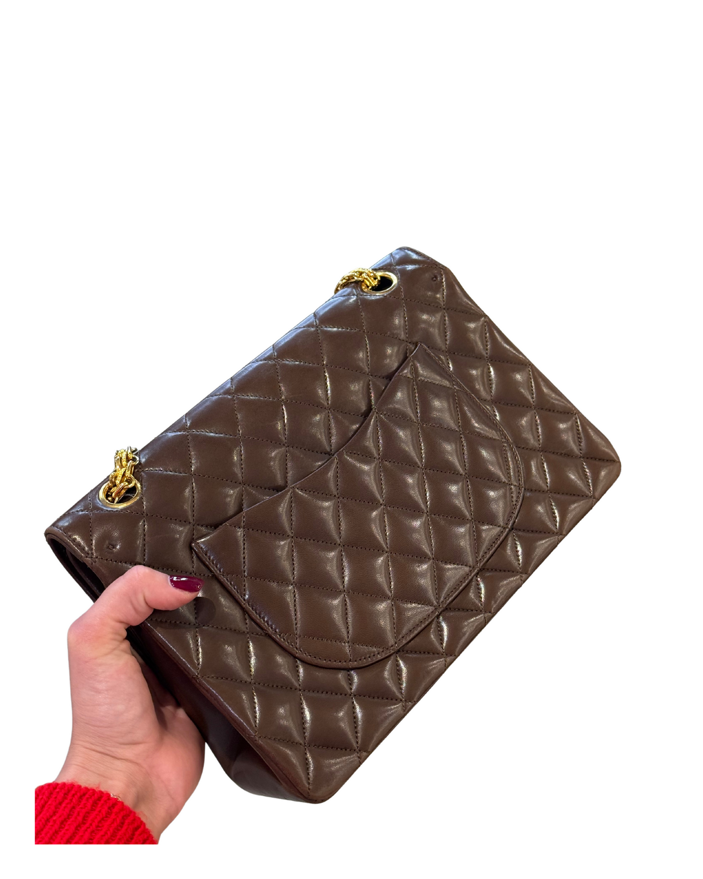 CHANEL DOUBLE FLAP COLOR CIOCCOLATO