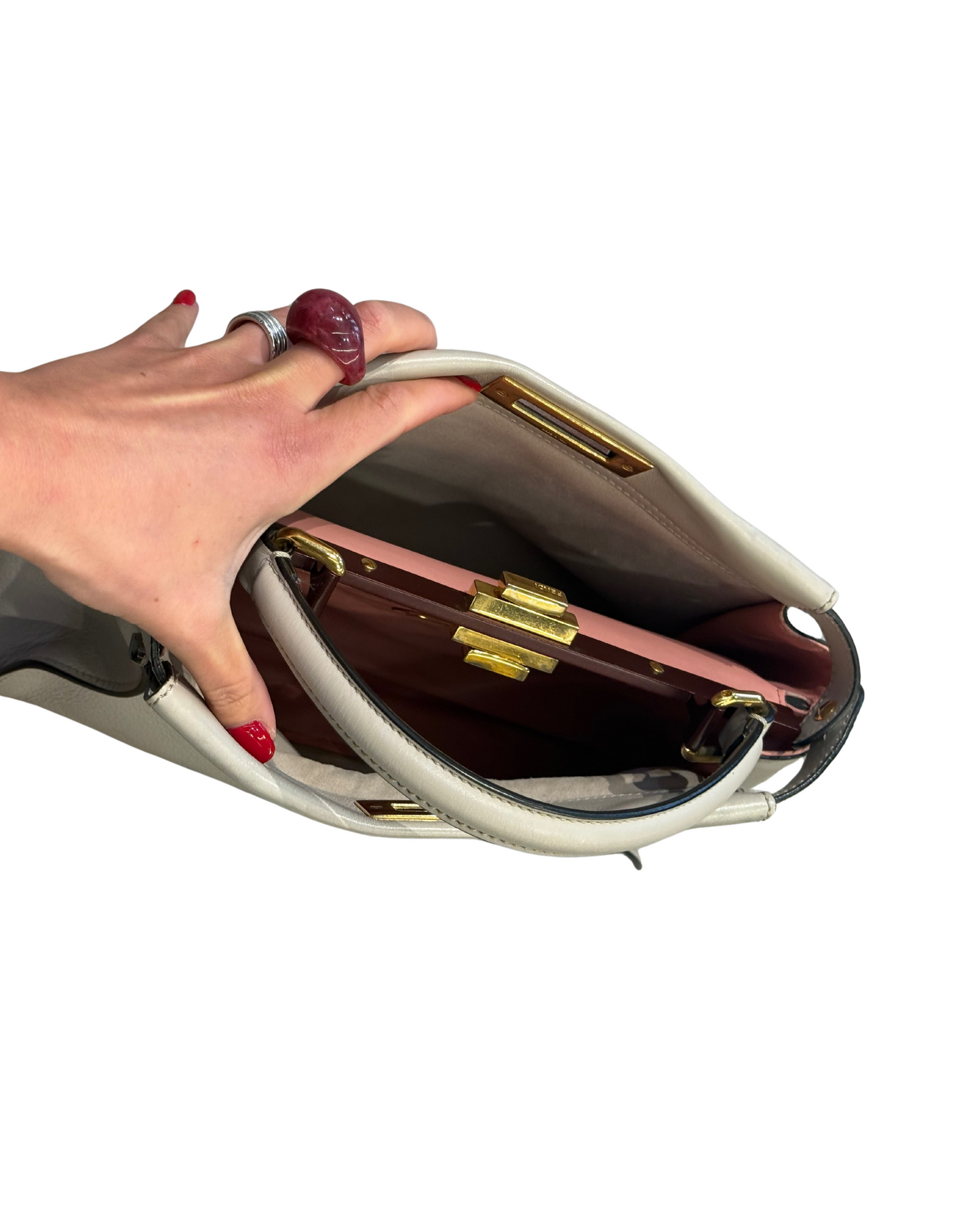 FENDI PEEKABOO COLOR GHIACCIO/AVORIO