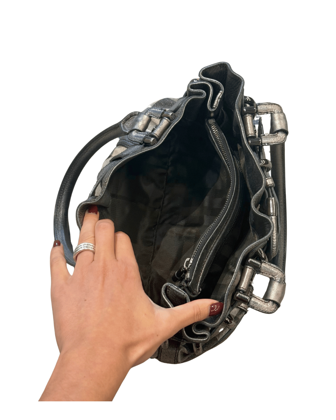 BORSA BURBERRY METALIZZATA