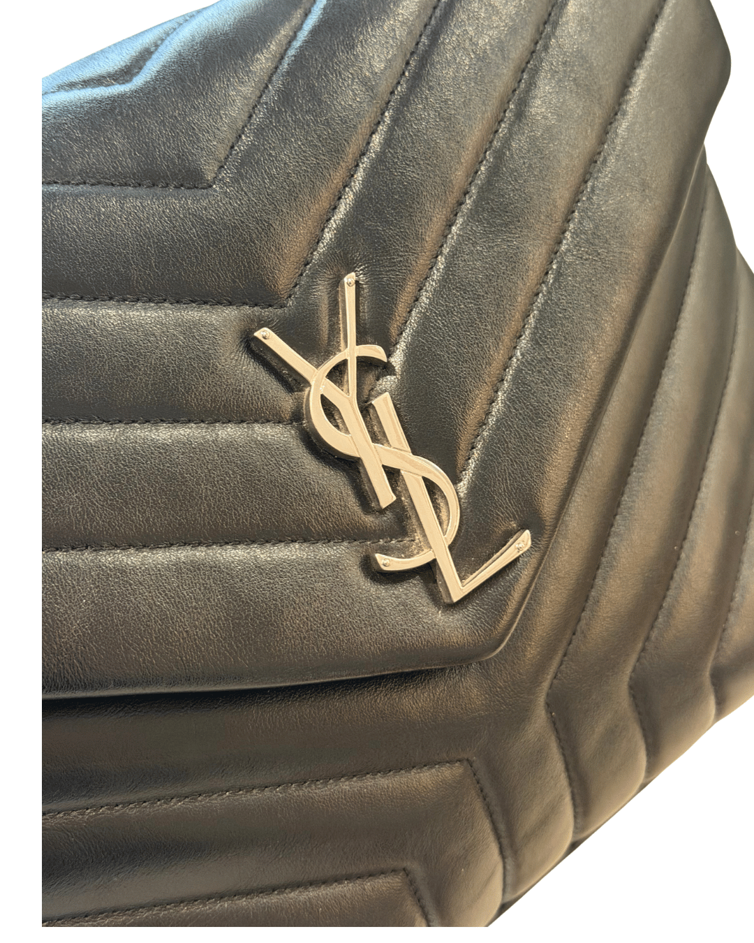 LOULOU MEDIA NERA YSL HARDWARE ARGENTO