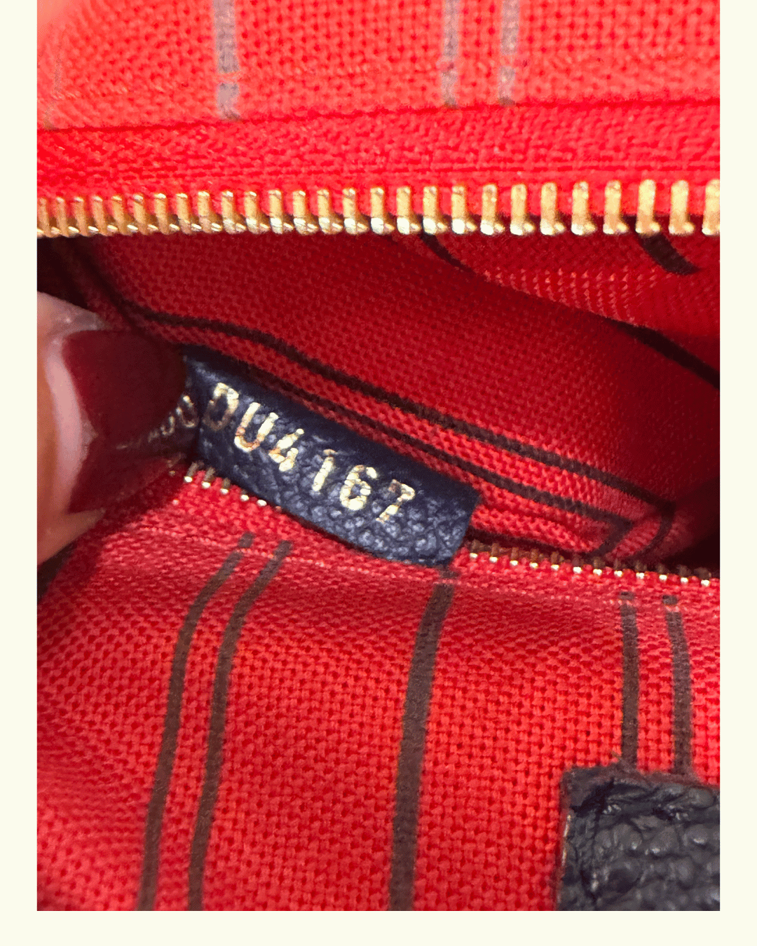 SPEEDY BANDOULIERE PELLE BLU EMPREINTE LOUIS VUITTON