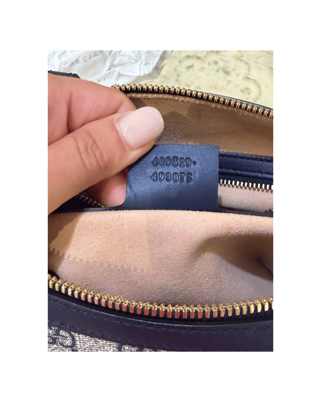 BAULETTO GUCCI BOSTON PVC RIFINITURE BLU