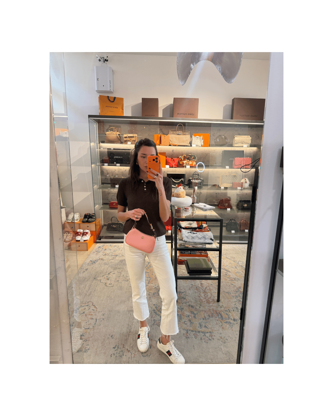 PICCOLA MEZZALUNA GUCCI ROSA PELLE MARTELLATA
