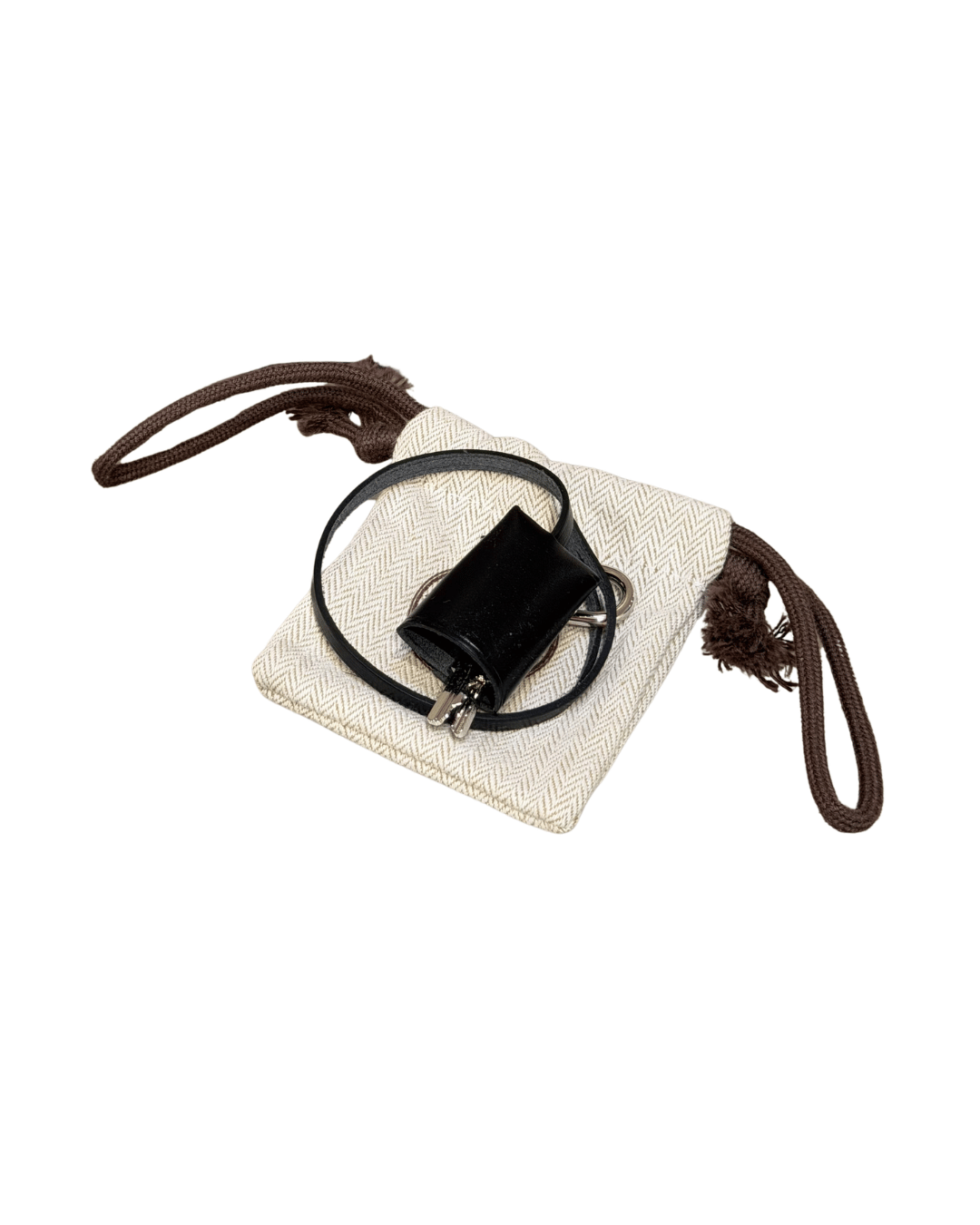 HERBAG HERMES ZIP 31 BEIGE E RIFINITURE NERE