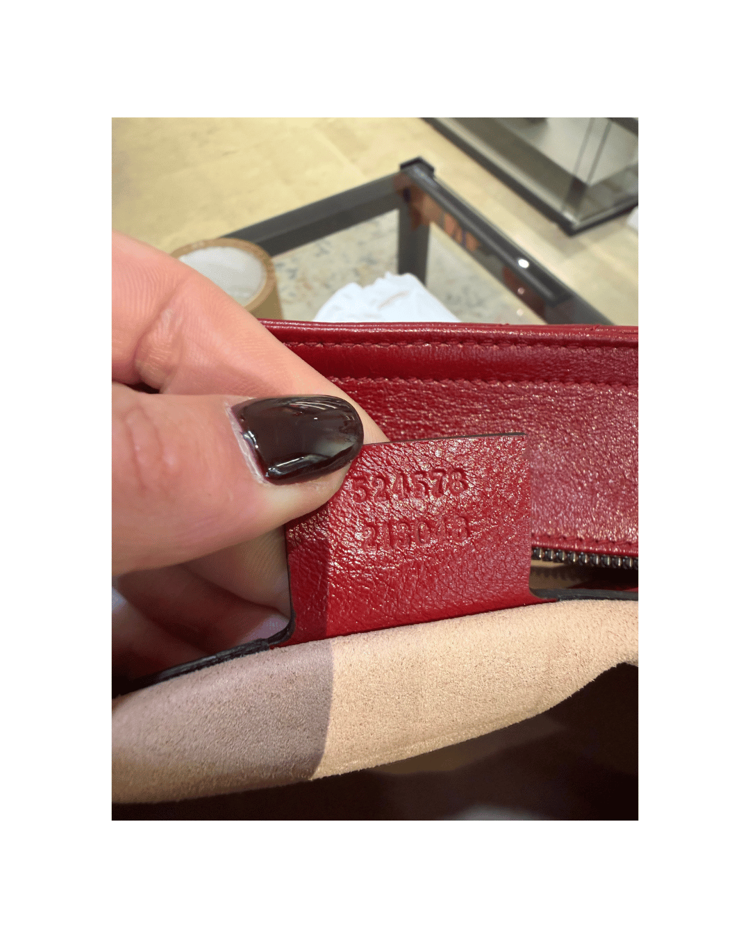 SHOPPER MARMONT GUCCI ROSSA A SPALLA