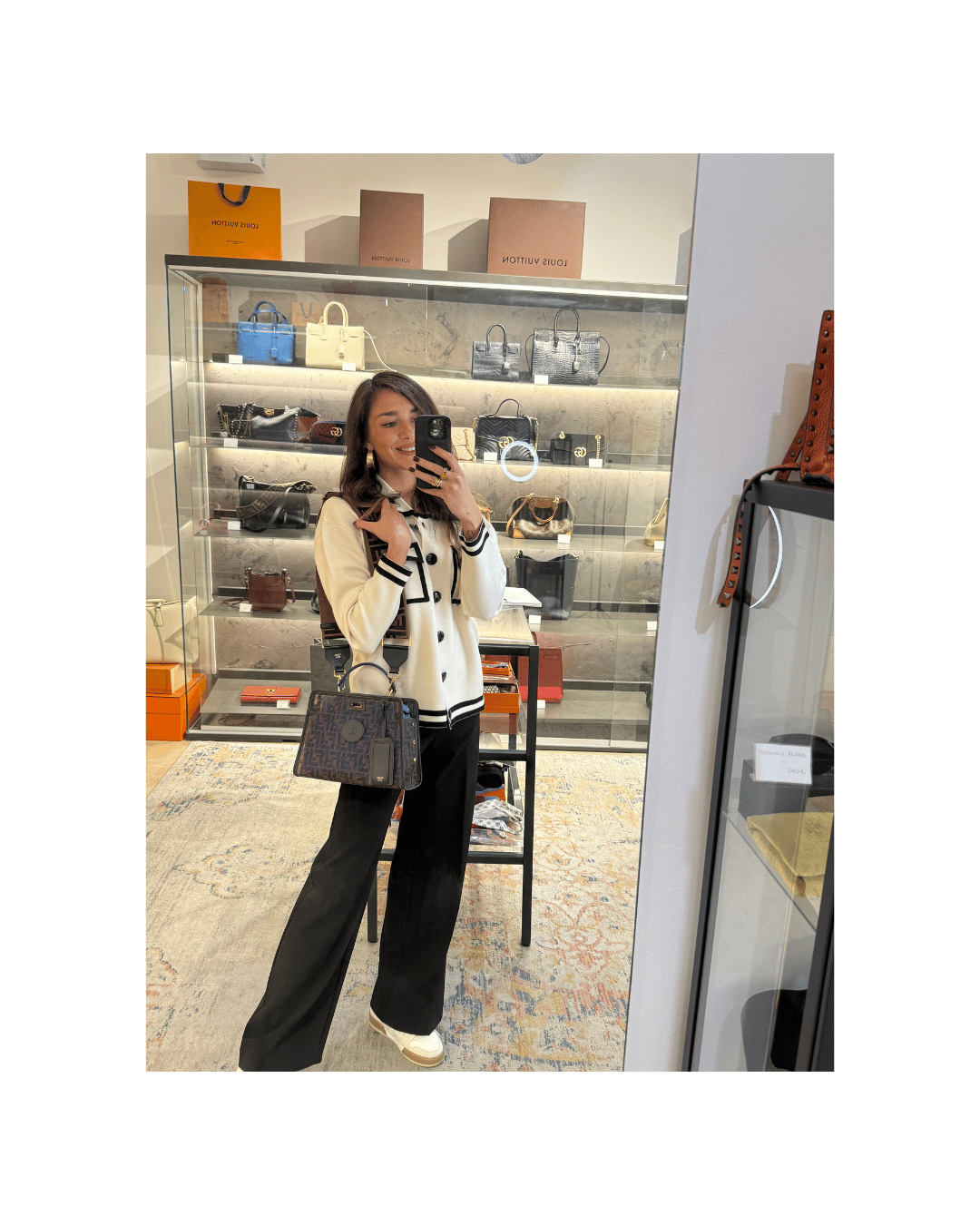 FENDI PEEKABOO NANO CON ACCESSORI IN DOTAZIONE