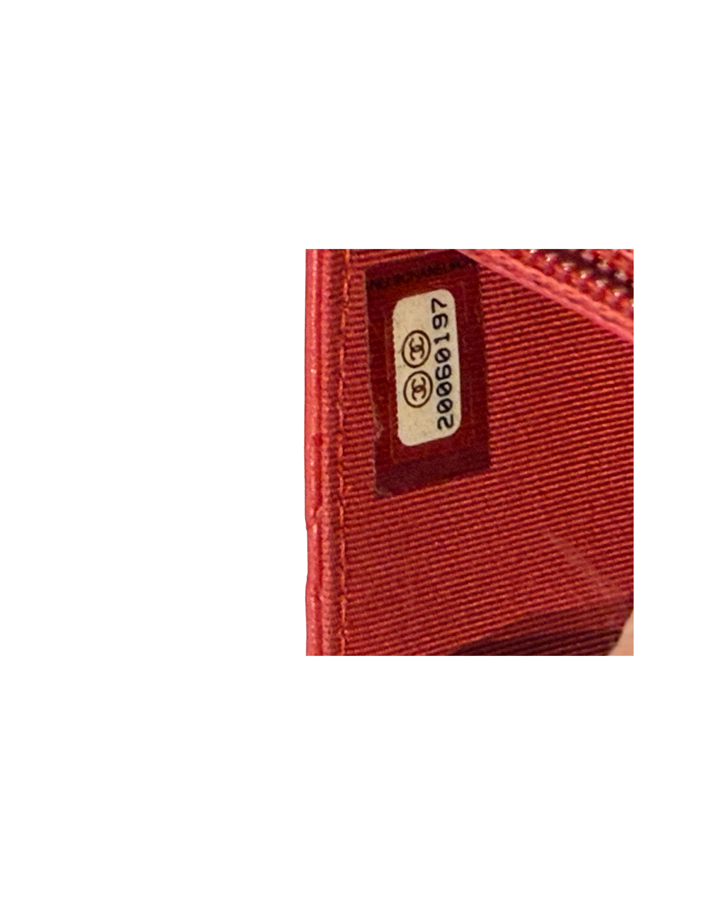 WALLET ON CHAIN CHANEL ROSSA