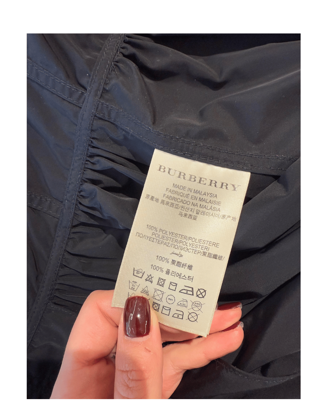 IMPERMEABILE BURBERRY NERO DONNA