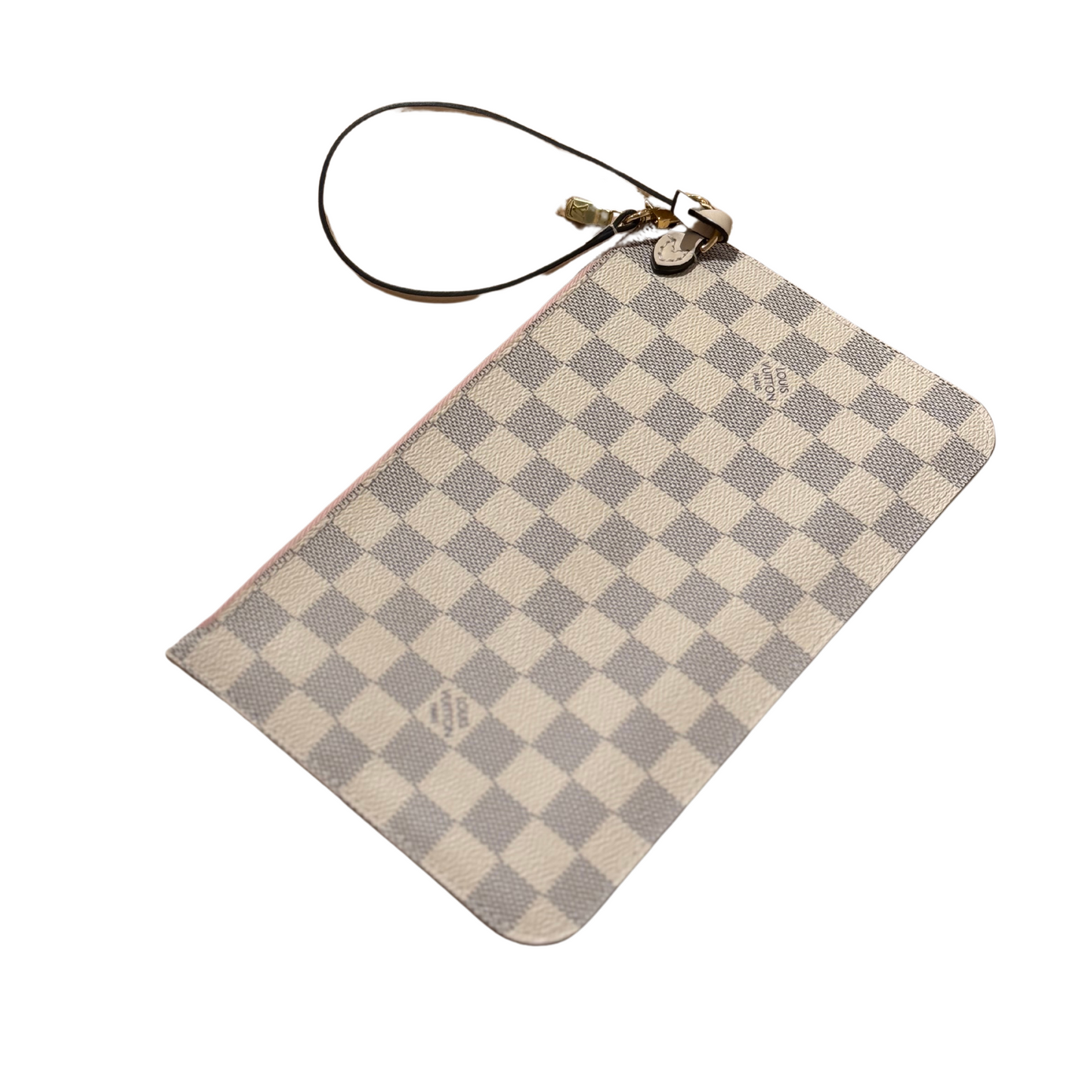 POCHETTE PIATTA DAMIER AZUR