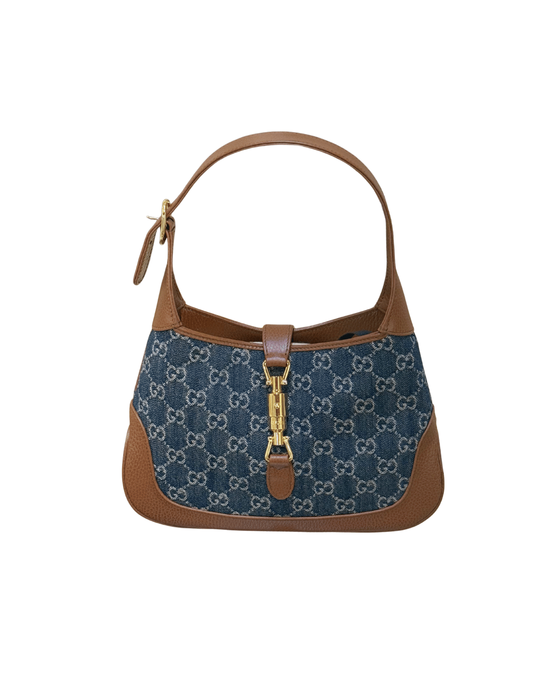 JACKIE GUCCI DENIM BLU RIFINITURE CUOIO