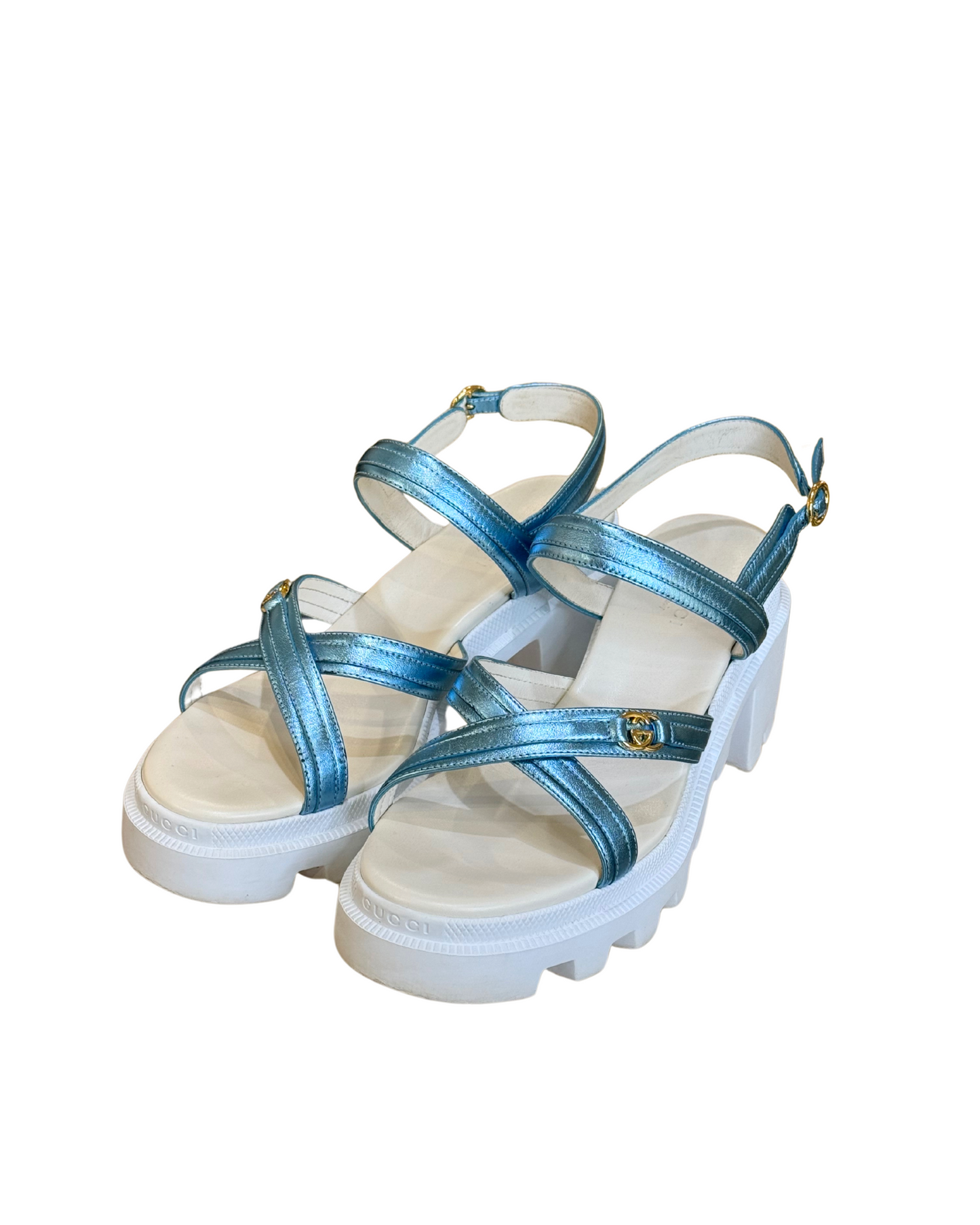 SANDALI GUCCI TURCHESI