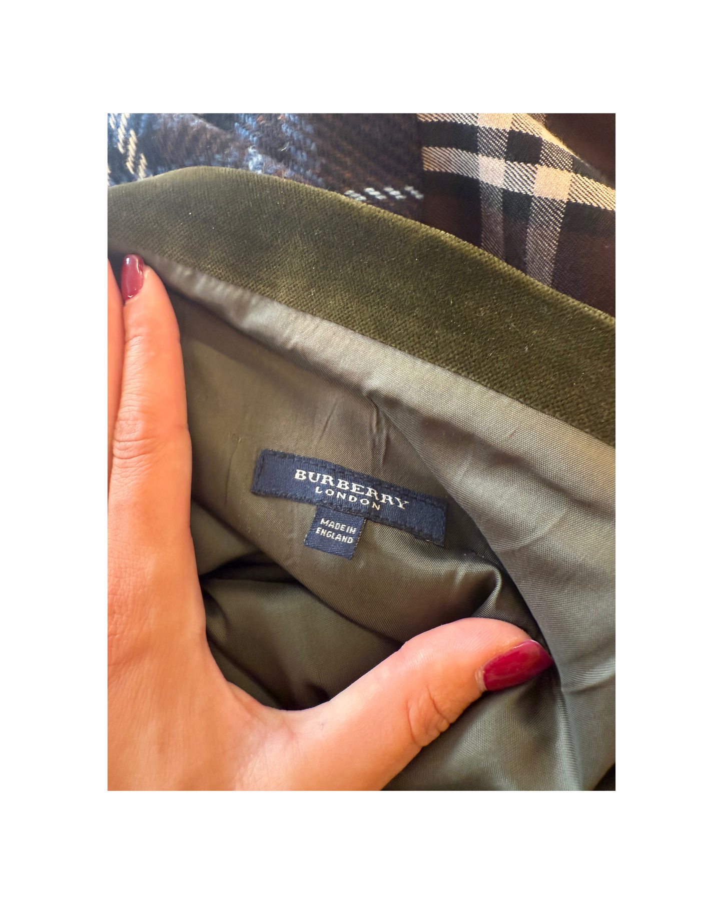 GONNA LUNGA PATCHWORK BURBERRY