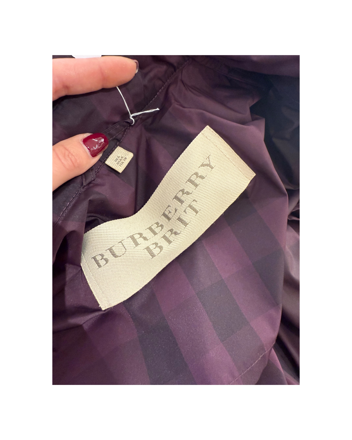 IMPERMEABILE BURBERRY VIOLA