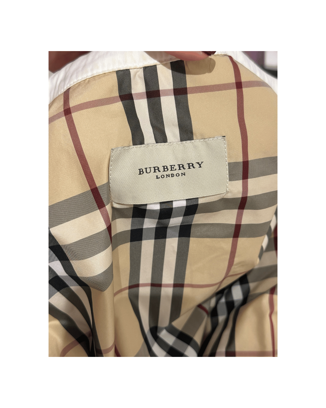 GIACCA IMPERMEABILE BURBERRY BIANCA