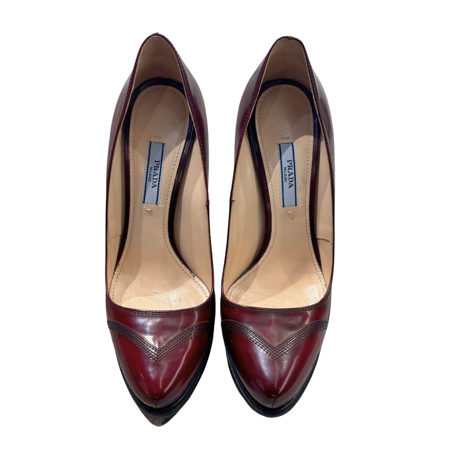 DECOLLETE PRADA BORDEAUX nr38