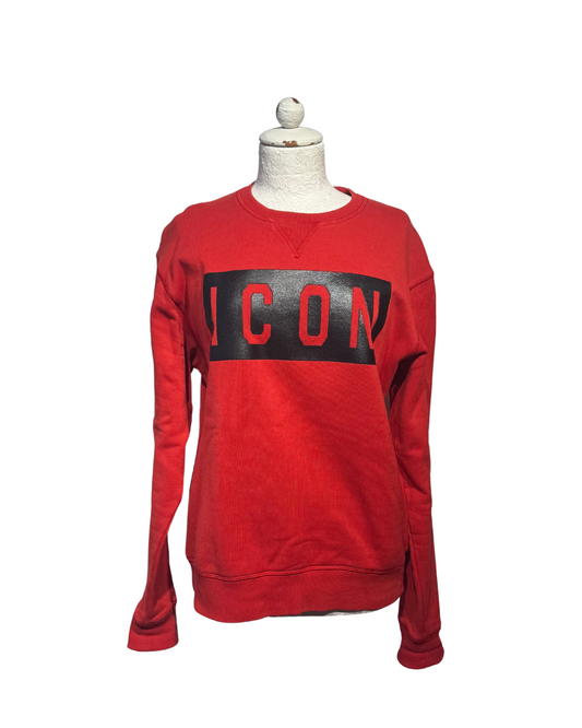 FELPA UOMO DSQUARED2 ROSSA