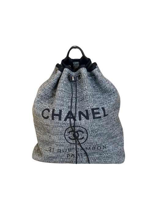 ZAINO CHANEL DEAUVILLE DRAWSTRING BACKPACK