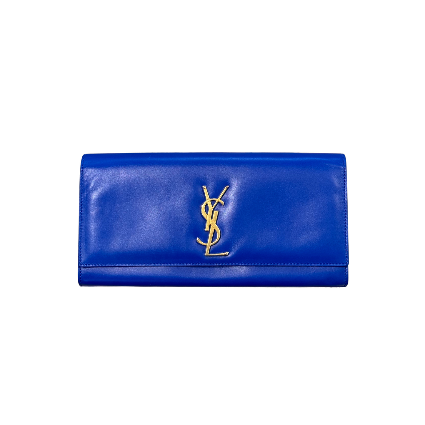 POCHETTE YSL BLU ELETTRICA