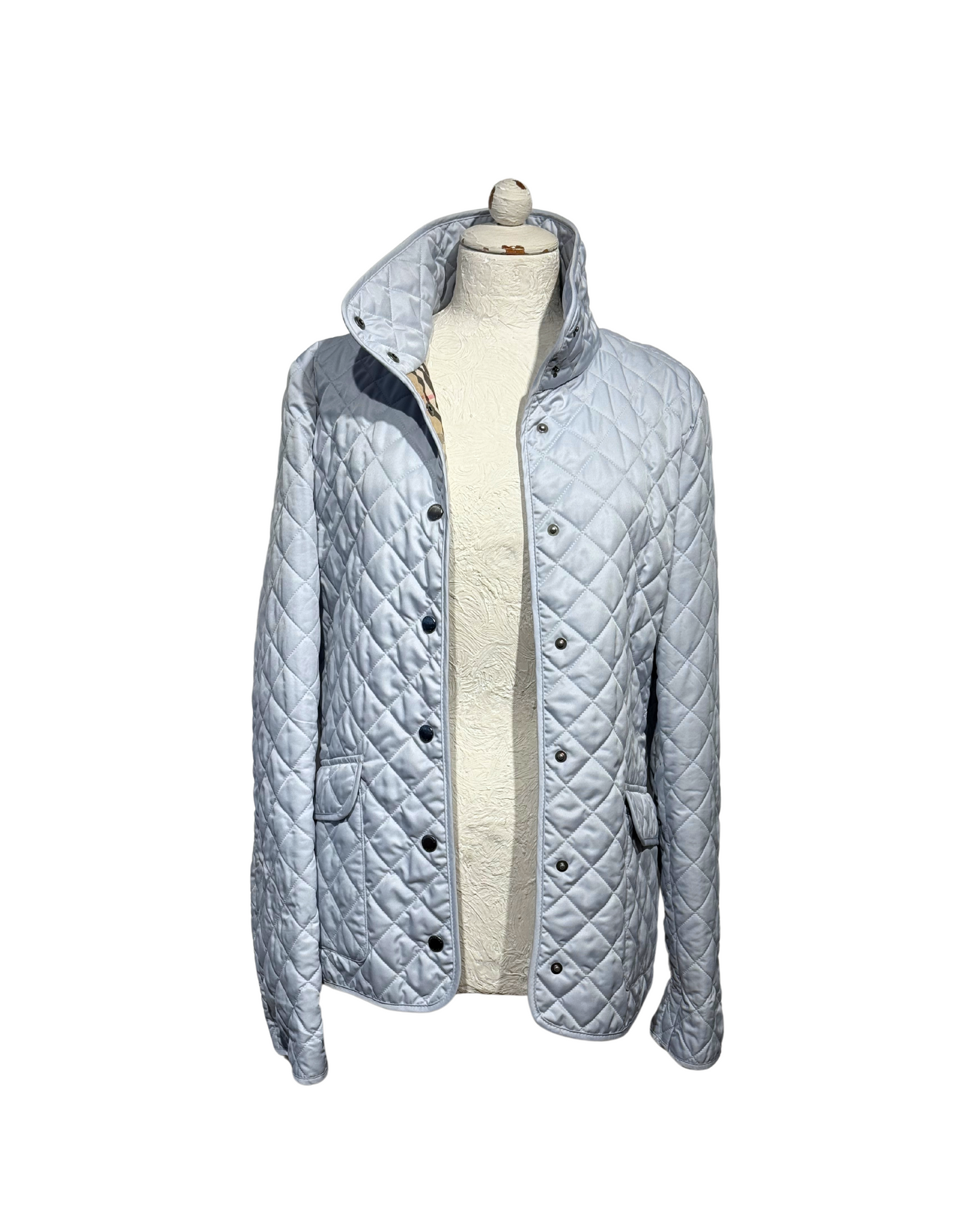 GIACCA TRAPUNTATA AZZURRO POLVERE