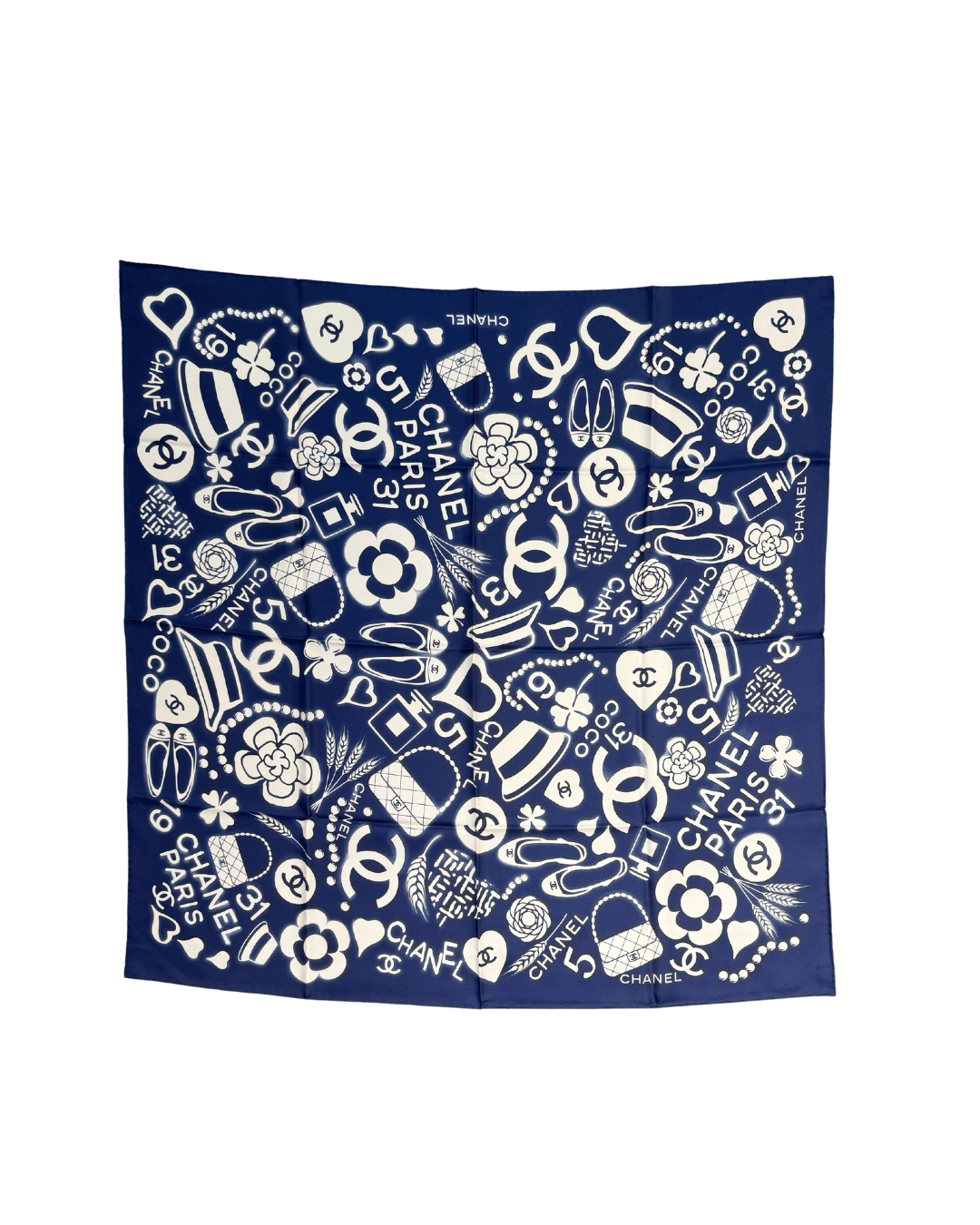FOULARD CHANEL BLU NAVY
