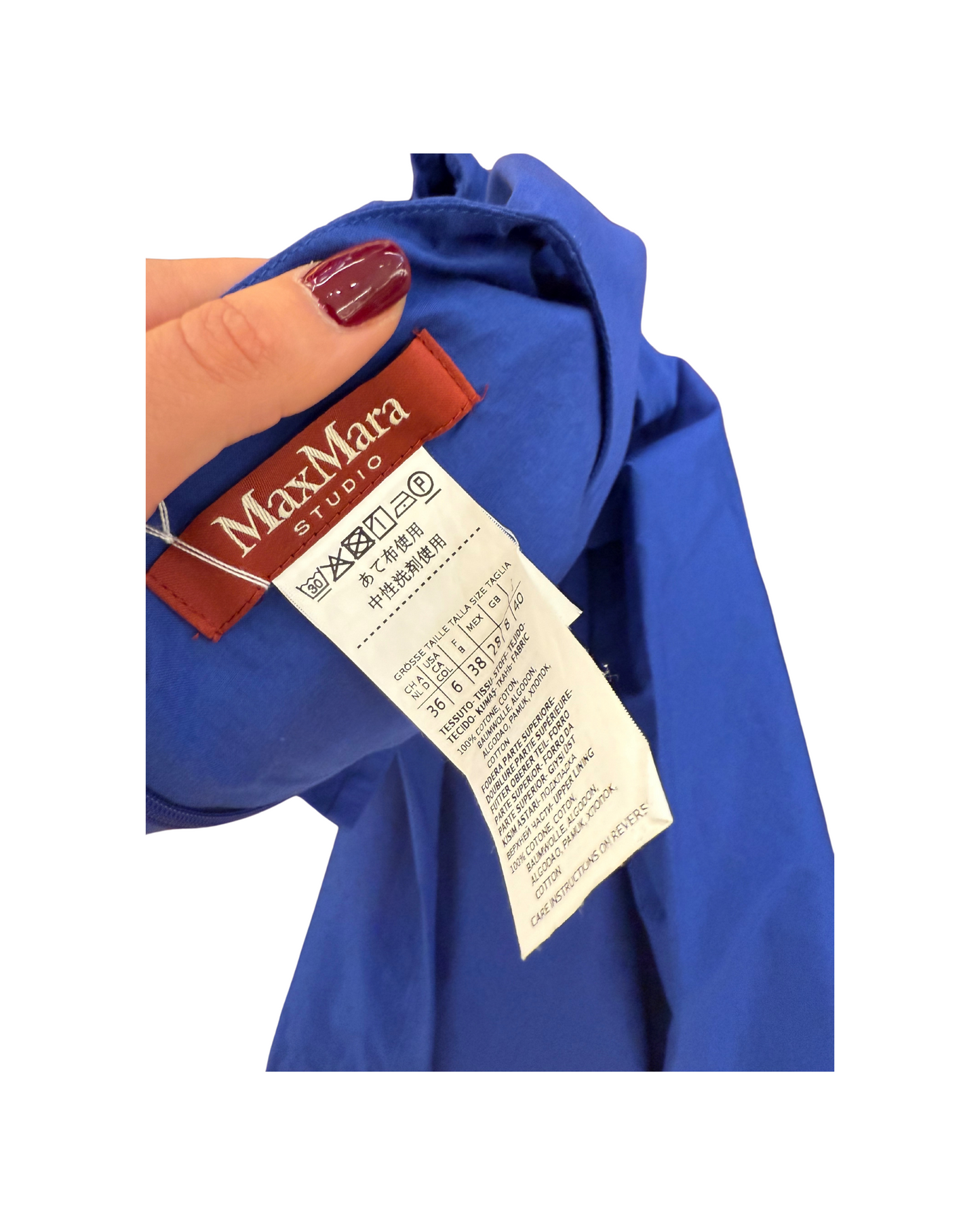 ABITO MAXMARA BLU ELETTRICO