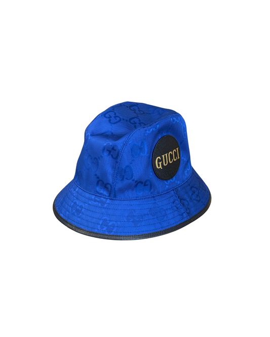 CAPPELLO PESCATORA GUCCI BLU ELETTRICO