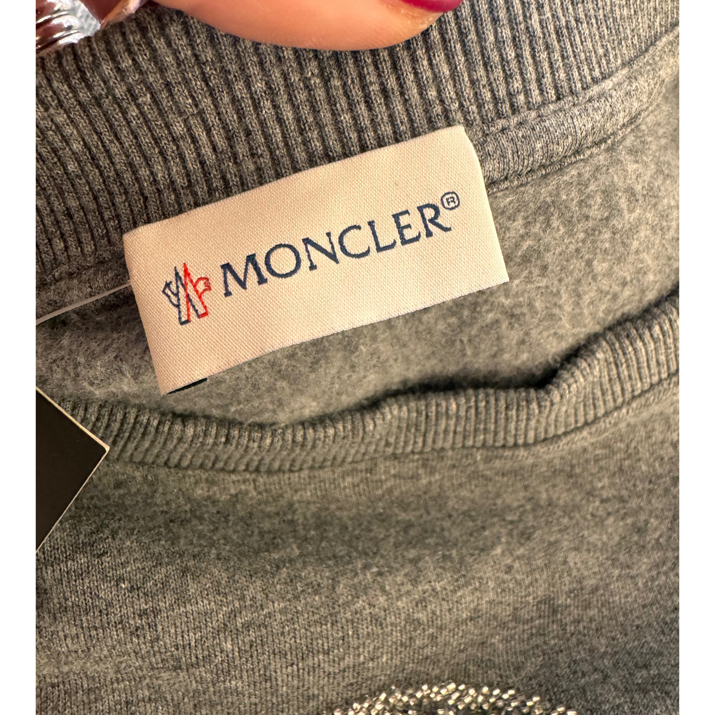 FELPA MONCLER GRIGIA