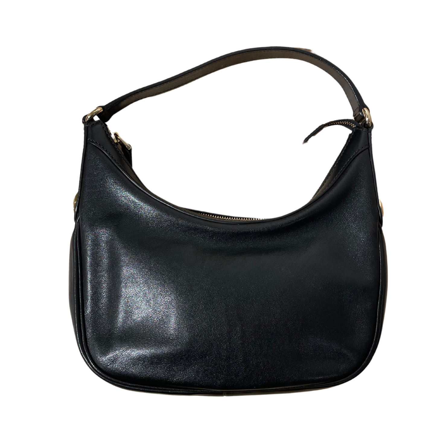 MEZZALUNA GUCCI PELLE NERA