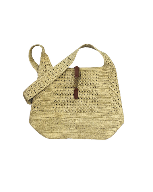 YSL IN RAFFIA INTRECCIATA