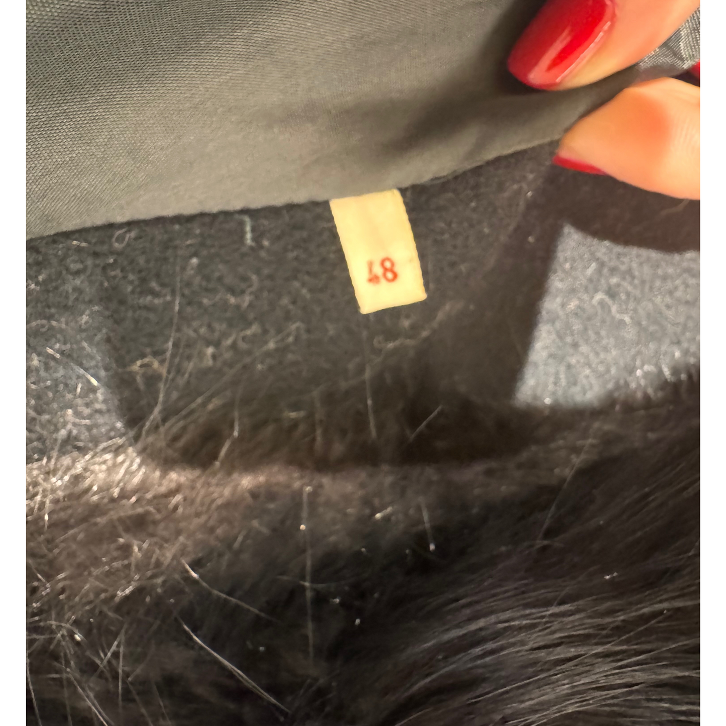 CAPPOTTO NERO PELO DI VOLPE