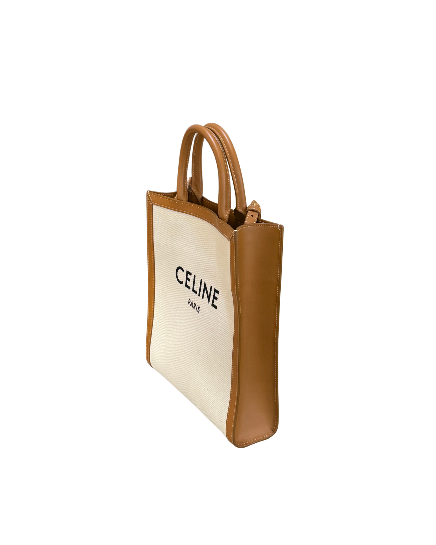 CELINE CABAS IN PELLE E TELA
