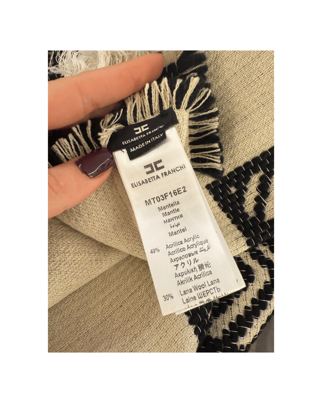 MANTELLA REVERSIBILE ELISABETTA FRANCHI