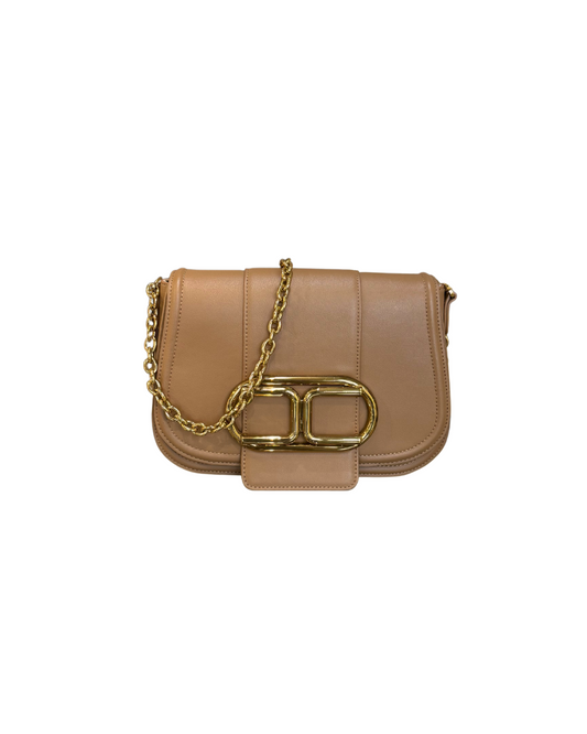 BORSA ELISABETTA FRANCHI IN PELLE COLOR CUOIO
