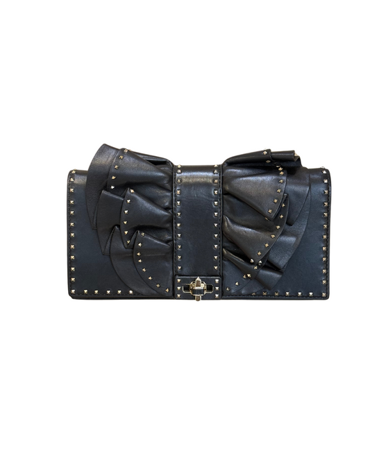 VALENTINO BLACK VERY V RUFFLE NERA